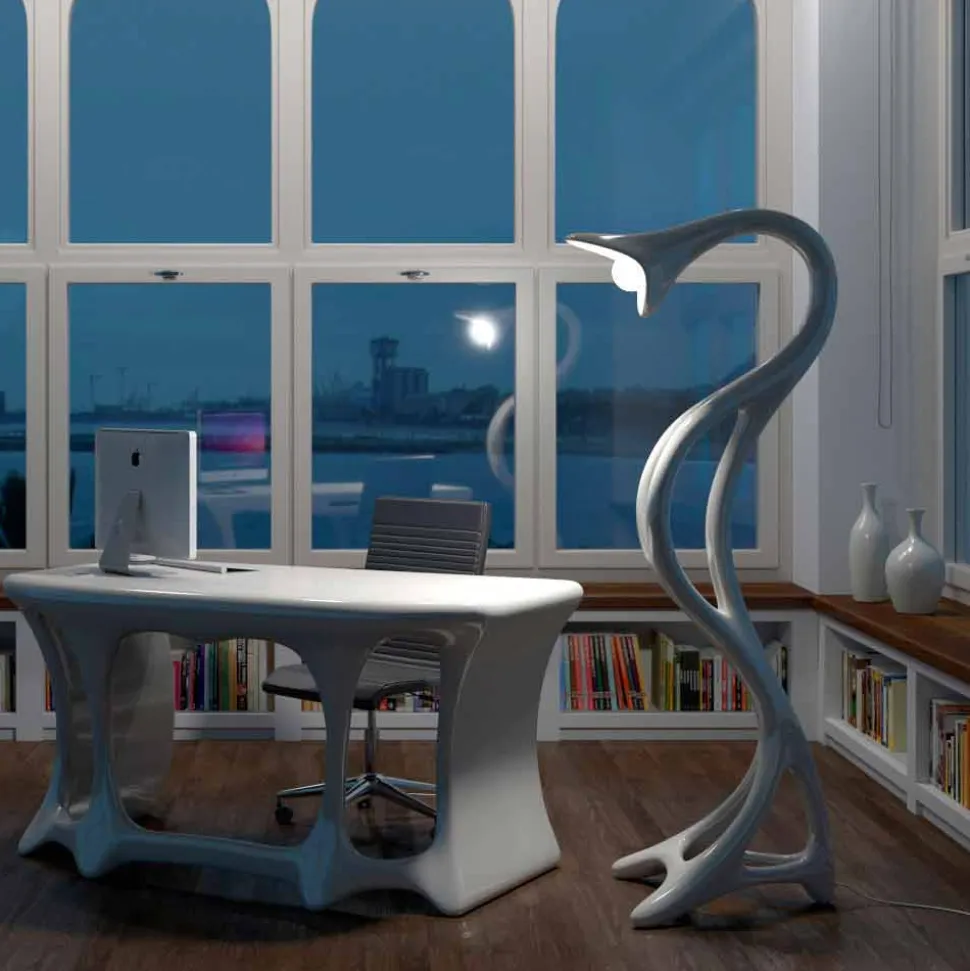 Lampada da terra design moderno Drago made in Italy