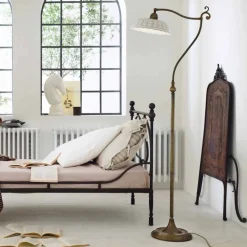 Lampada da terra in ceramica stile liberty Anita Il Fanale