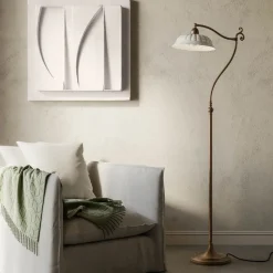 Lampada da terra in ceramica stile liberty Anita Il Fanale