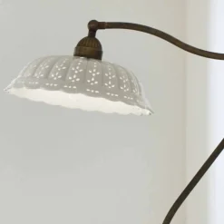 Lampada da terra in ceramica stile liberty Anita Il Fanale