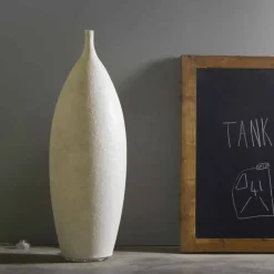 Lampada da terra moderna in nebulite In-es.artdesign Tank 2 H92cm