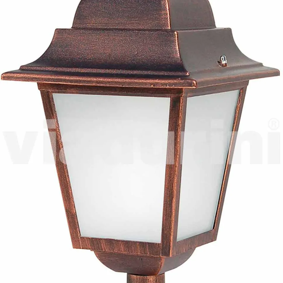 Lampada da terra per esterno in alluminio fatta in Italia, Aquilina