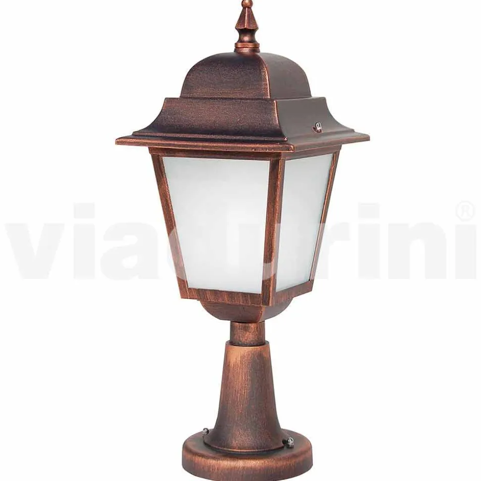 Lampada da terra per esterno in alluminio fatta in Italia, Aquilina