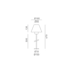 Lampada da Terra per Esterno in Ottone e Rame Made in Italy - Spada