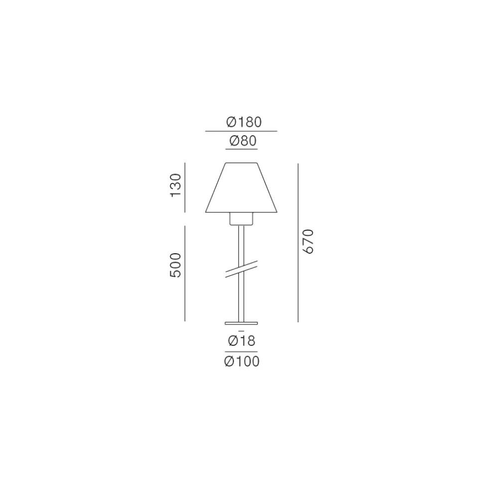 Lampada da Terra per Esterno in Ottone e Rame Made in Italy - Spada