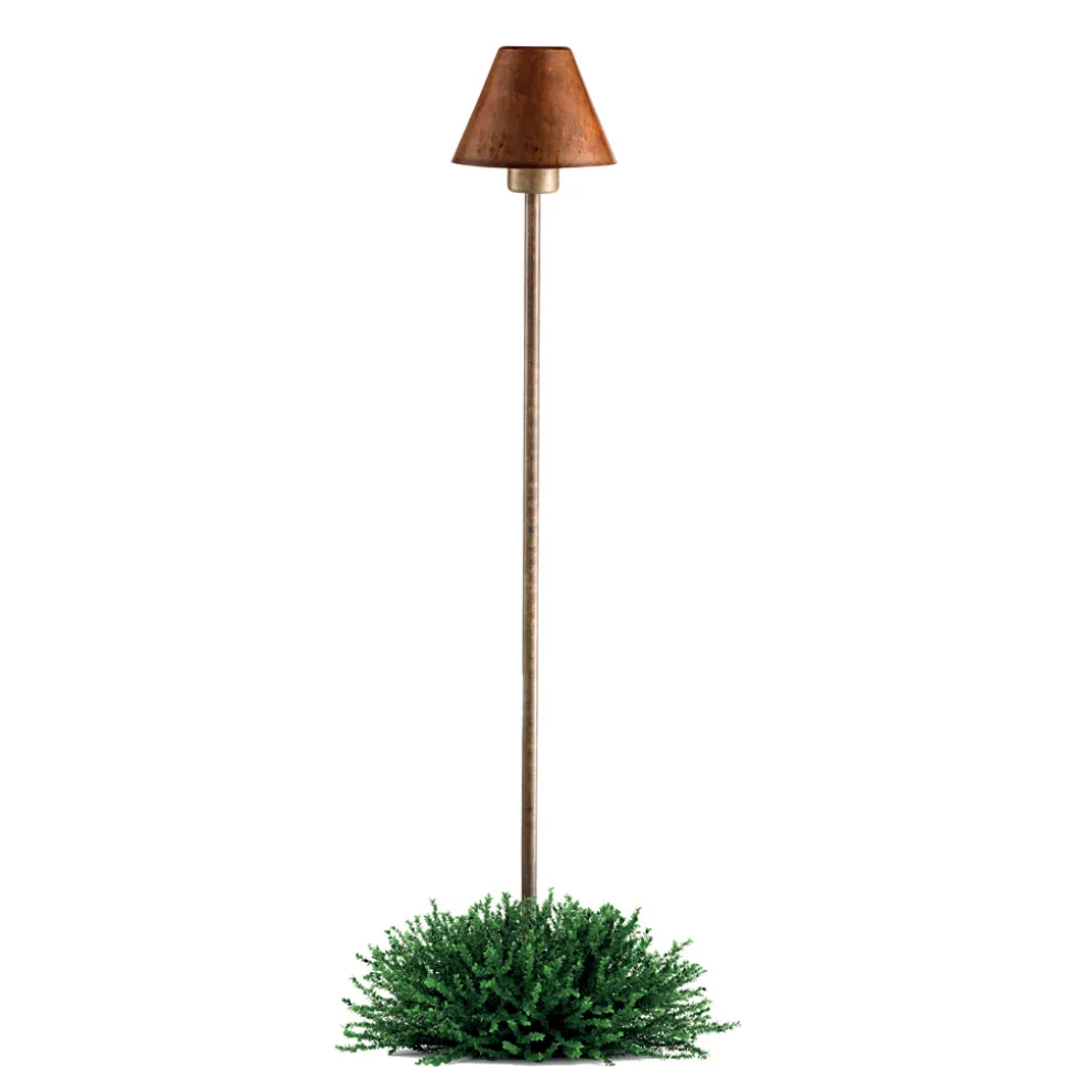 Lampada da Terra per Esterno in Ottone e Rame Made in Italy - Spada