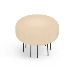 Lampada da Terra per Interni in Polietilene Alabastro Made in Italy - Disco