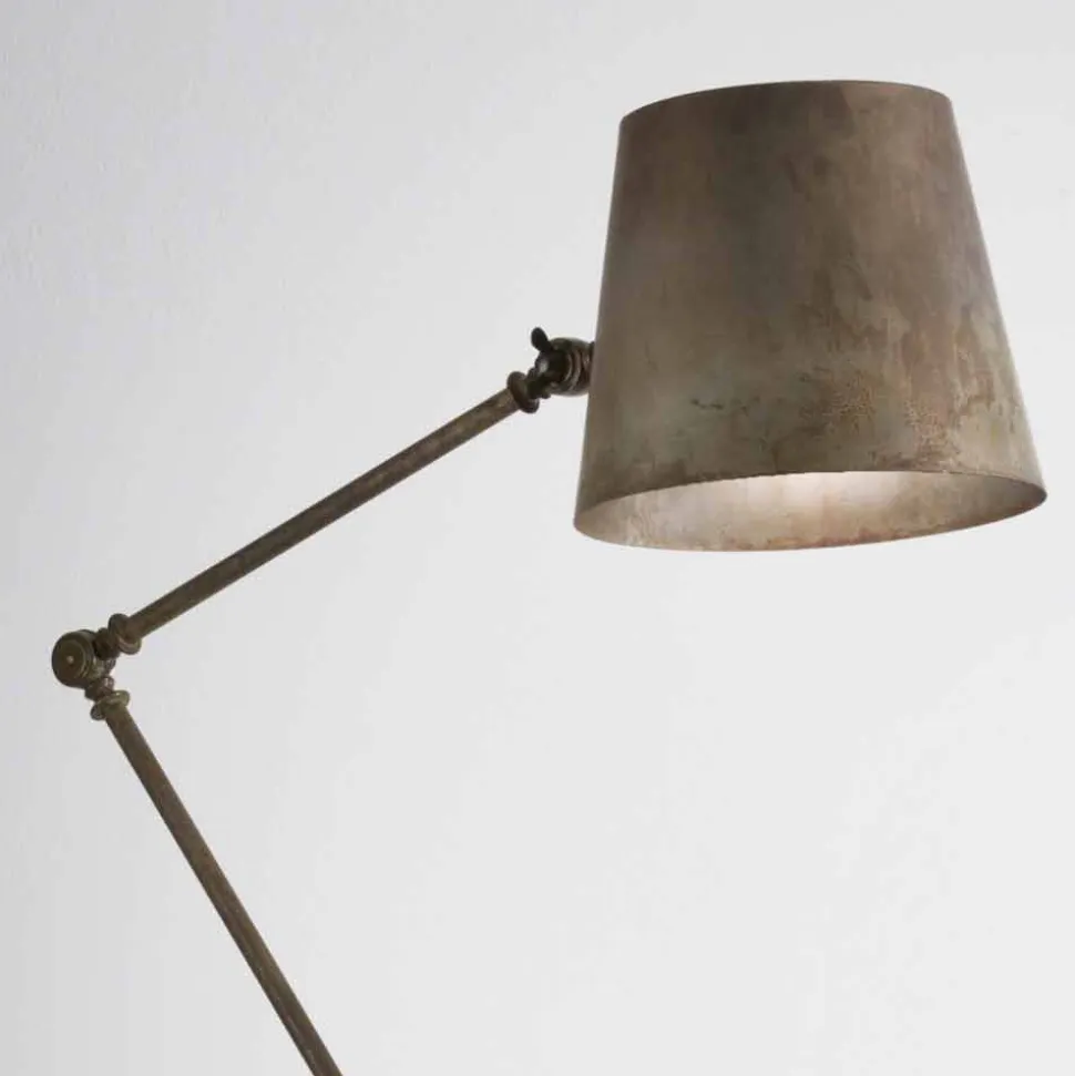 Lampada da terra stile industriale regolabile Reporter Il Fanale