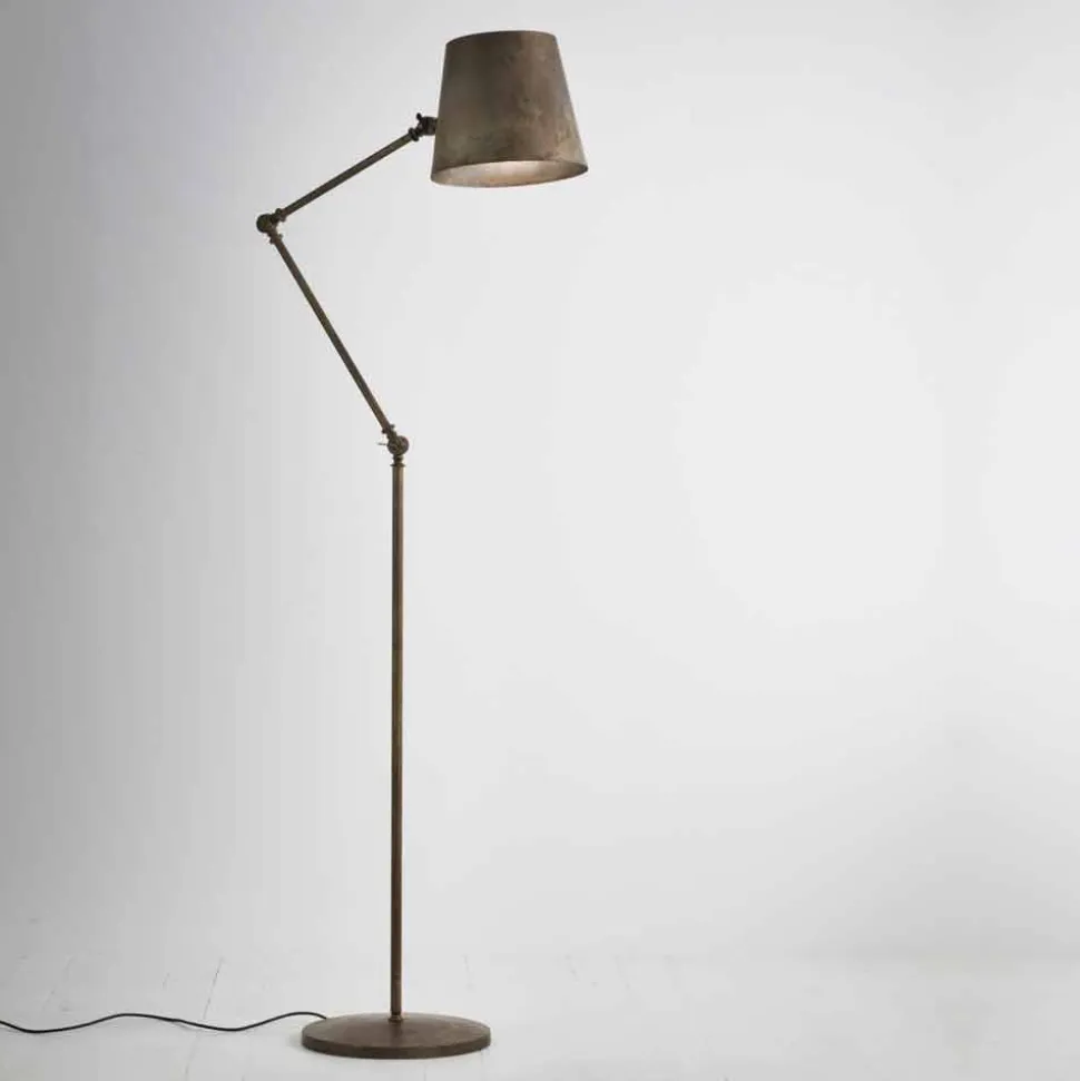 Lampada da terra stile industriale regolabile Reporter Il Fanale