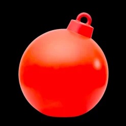 Lampada di Decoro da Interno o Esterno Palla di Natale Rossa, Bianca - Pallastar