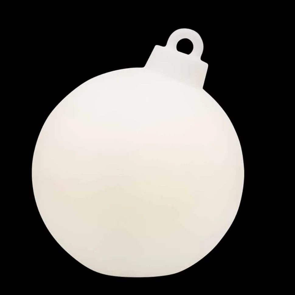 Lampada di Decoro da Interno o Esterno Palla di Natale Rossa, Bianca - Pallastar