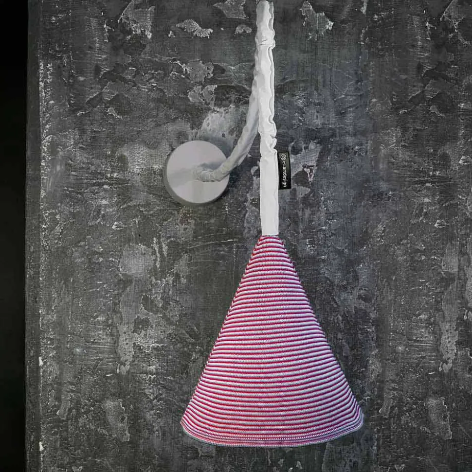 Lampada di design a muro In-es.artdesign Jazz A Stripe lana colorata