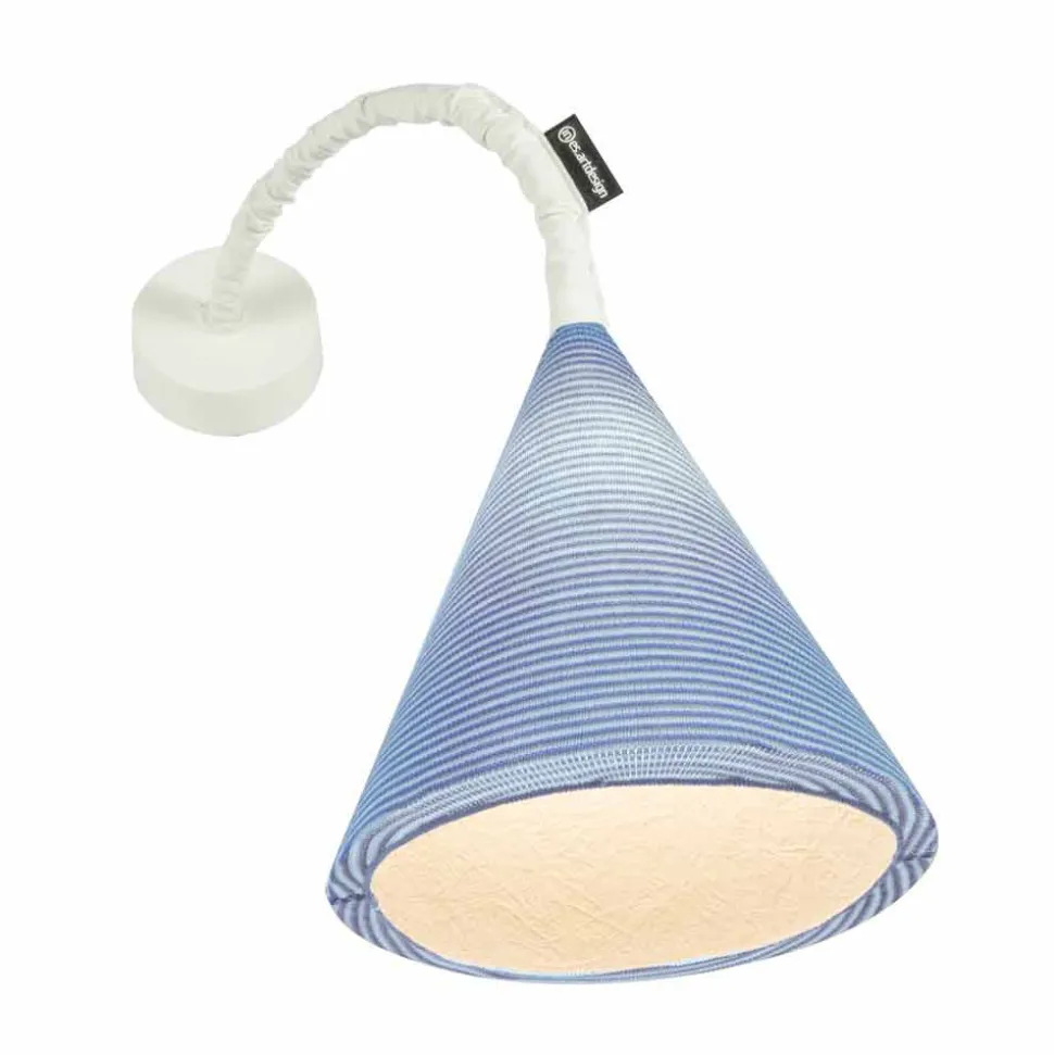 Lampada di design a muro In-es.artdesign Jazz A Stripe lana colorata