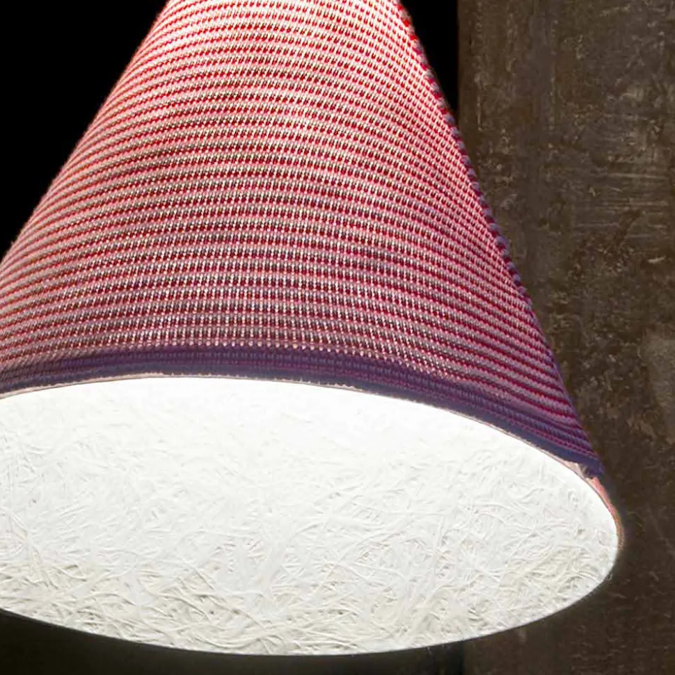 Lampada di design a muro In-es.artdesign Jazz A Stripe lana colorata
