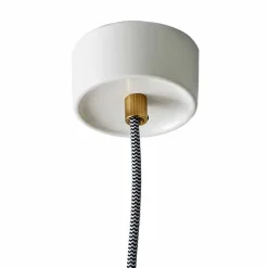 Lampada di design a sospensione in legno e ceramica made in Italy Asia