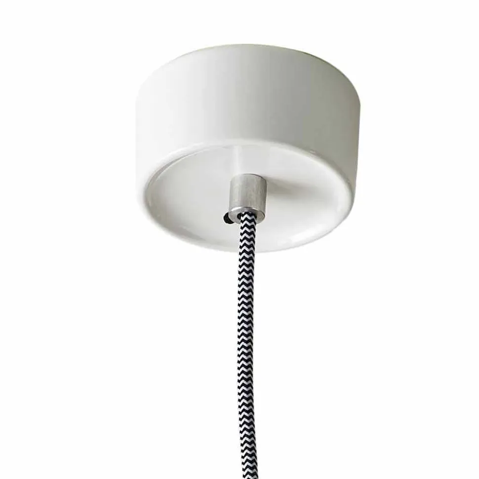 Lampada di design a sospensione in ceramica rosso made in Italy Asia