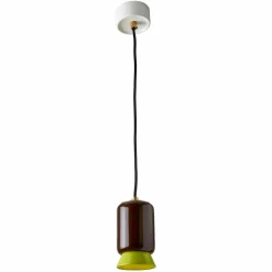 Lampada di design a sospensione in ceramica colorata made Italy Asia