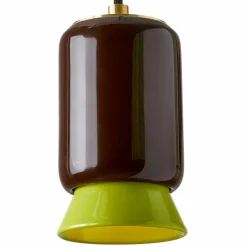 Lampada di design a sospensione in ceramica colorata made Italy Asia