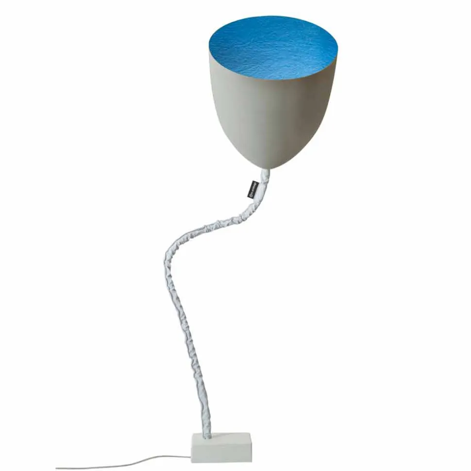Lampada di design da terra In-es.artdesign Flower Cemento verniciata