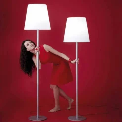 Lampada di design da terra Slide Ali Baba Steel metallo made in Italy