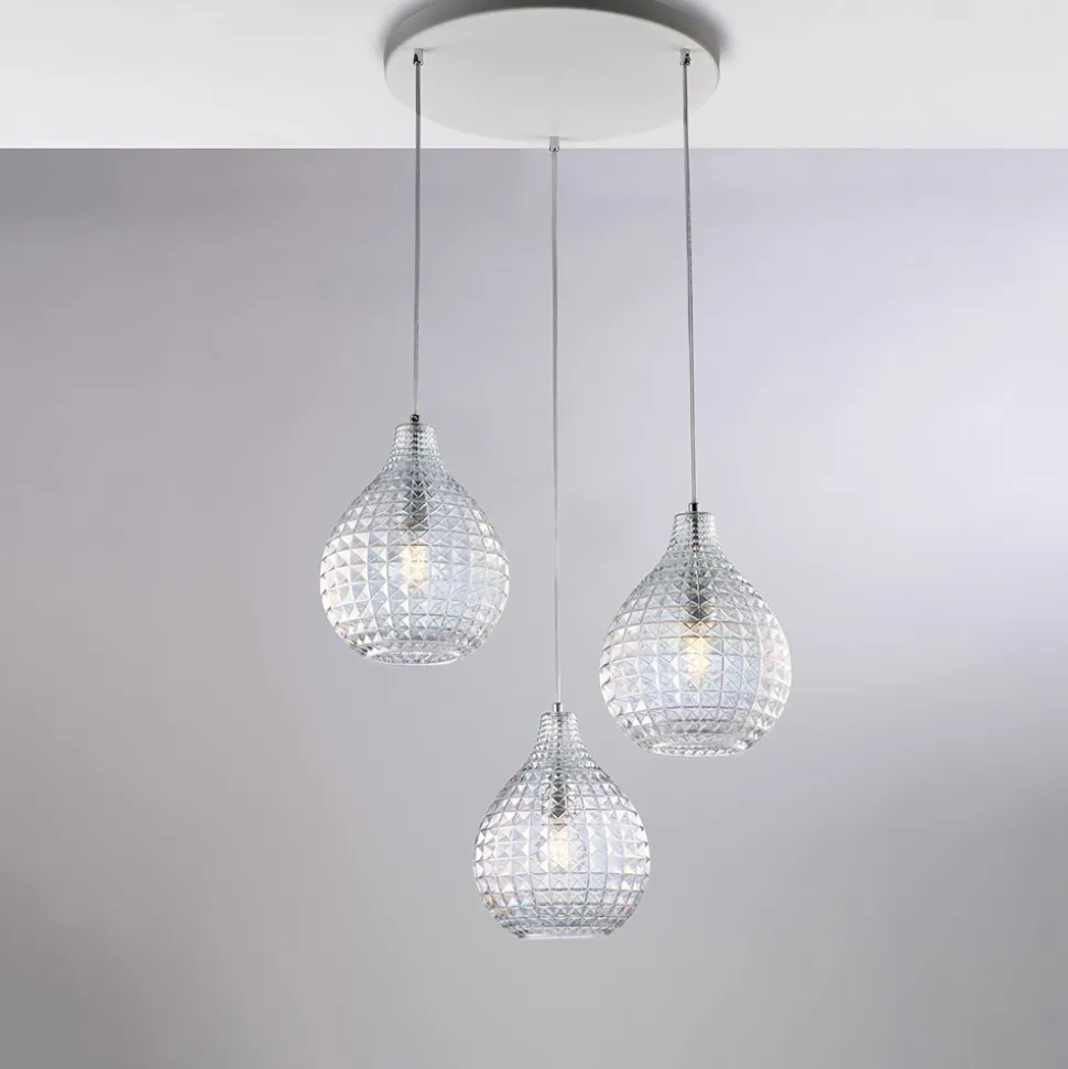 Lampada di Design in Vetro e Metallo Made in Italy per Arredare con Stile - Atlas