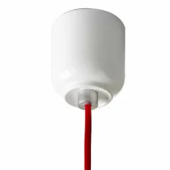 Lampada di design sospesa in ceramica e alluminio made in Italy Asia