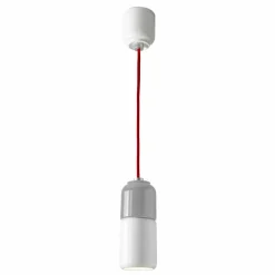 Lampada di design sospesa in ceramica e alluminio made in Italy Asia