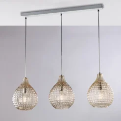 Lampada Elegante in Vetro e Metallo Made in Italy per Interni Raffinati - Atlas