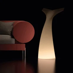 Lampada in Due Colori da Interni in Polietilene Made in Italy - Coda