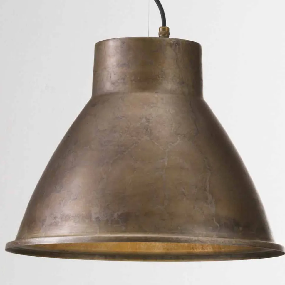 Lampada industriale a sospensione in ferro Loft Media Il Fanale