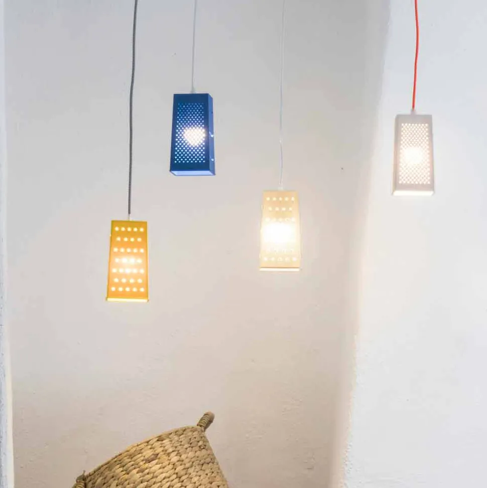 Lampada in laprene sospesa In-es.artdesign Cacio & Pepe 2 colorata
