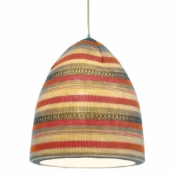 Lampada in nebulite e lana a sospensione In.es.artdesign Flower Stripe