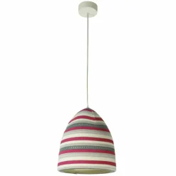 Lampada in nebulite e lana a sospensione In.es.artdesign Flower Stripe