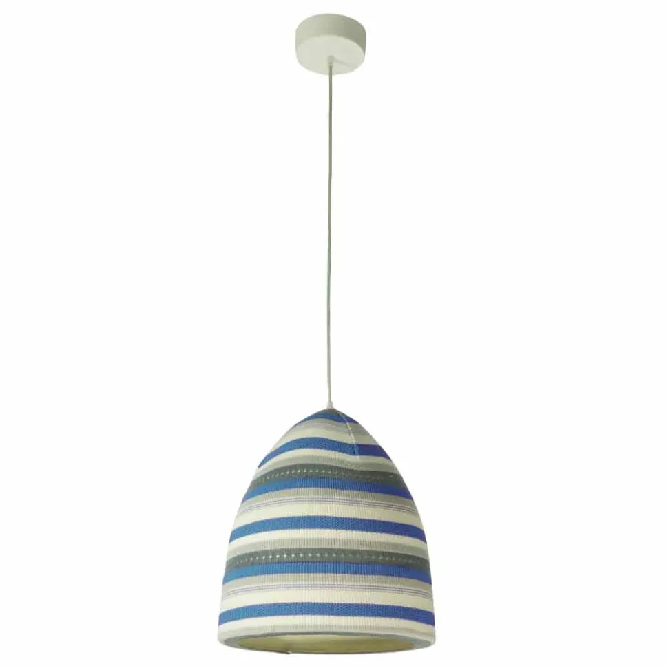 Lampada in nebulite e lana a sospensione In.es.artdesign Flower Stripe