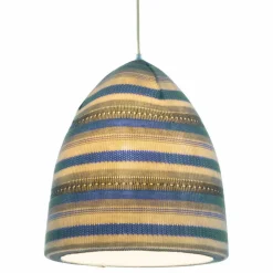 Lampada in nebulite e lana a sospensione In.es.artdesign Flower Stripe