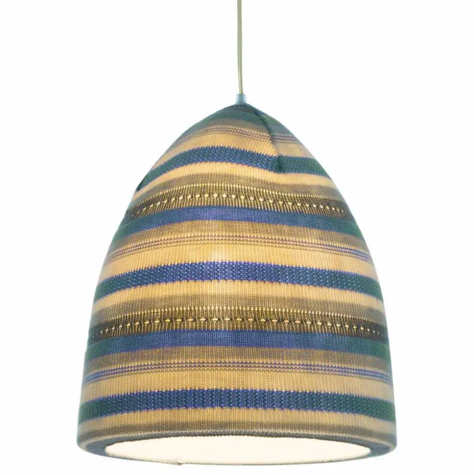 Lampada in nebulite e lana a sospensione In.es.artdesign Flower Stripe