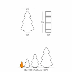 Lampada interni tavolo/terra Slide Lightree albero natale made Italy