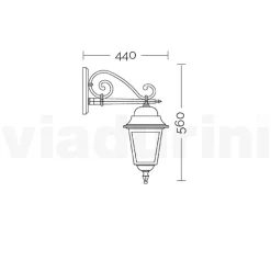 Lampada in Vetro con Struttura in Alluminio Pressofuso Made in Italy - Scintilla