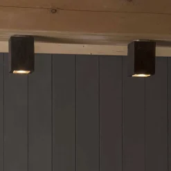 Lampada LED da soffitto da esterno, in terracotta, Smith - Toscot