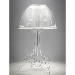 Lampada Led da Tavolo in Plexiglass Trasparente Made in Italy - Odette