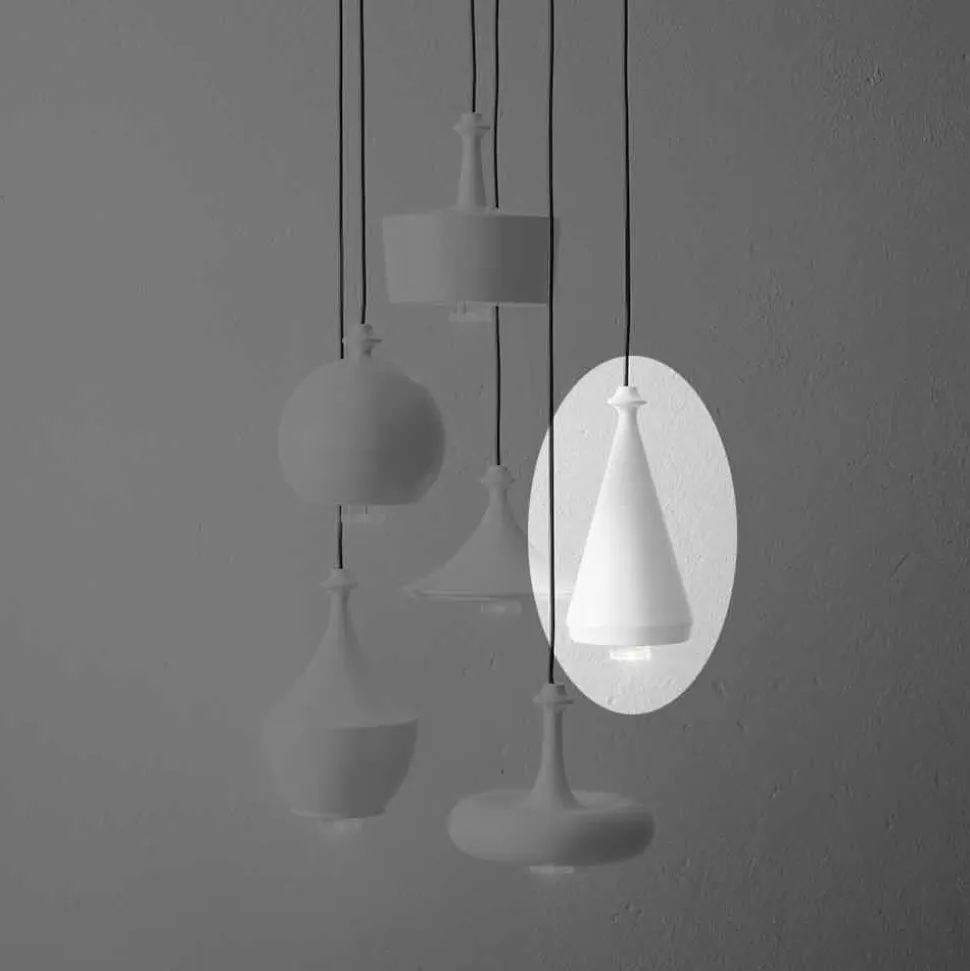 Lampada LED Sospesa in Ceramica di Design – Lustrini L2 Aldo Bernardi