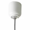 Lampada moderna a sospensione in ceramica bicolore made in Italy Asia