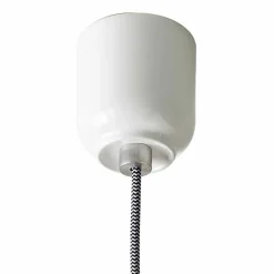 Lampada moderna a sospensione in ceramica bicolore made in Italy Asia