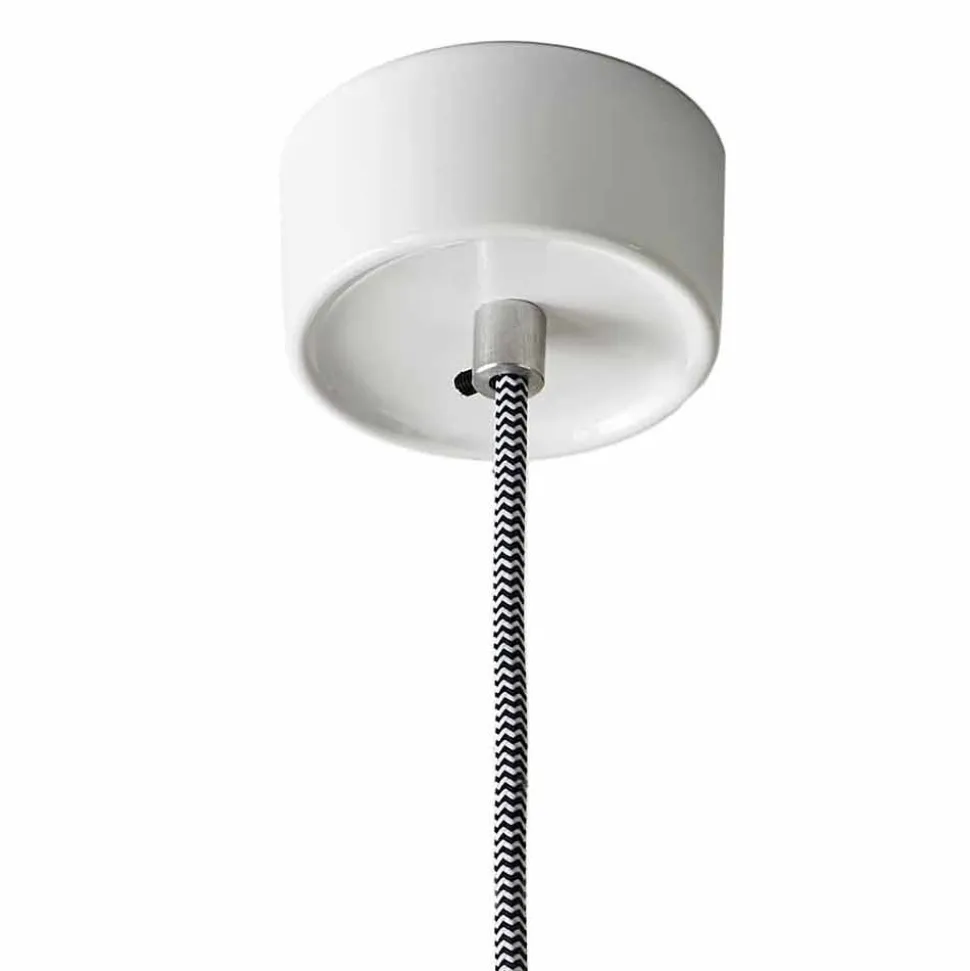 Lampada moderna a sospensione in ceramica colorata made in Italy Asia