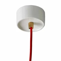 Lampada moderna a sospensione in ceramica bianca made in Italy Asia
