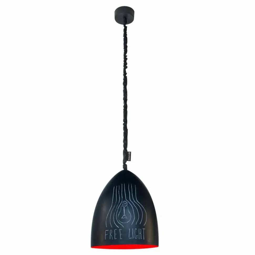 Lampada moderna a sospensione In-es.artdesign Flower S Lavagna resina