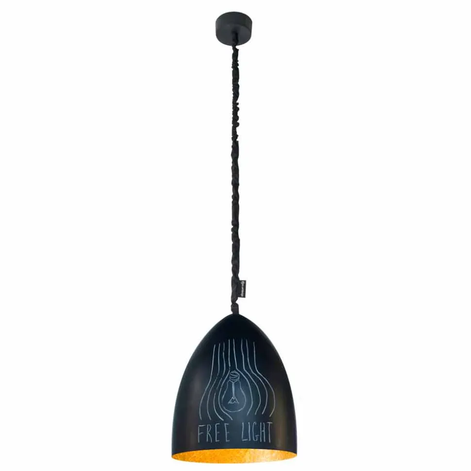Lampada moderna a sospensione In-es.artdesign Flower S Lavagna resina