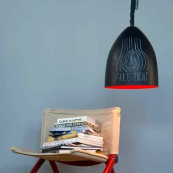 Lampada moderna a sospensione In-es.artdesign Flower S Lavagna resina
