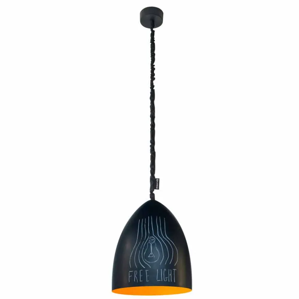 Lampada moderna a sospensione In-es.artdesign Flower S Lavagna resina