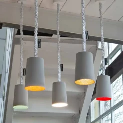 Lampada moderna a sospensione In-es.artdesign Paint Cemento verniciata